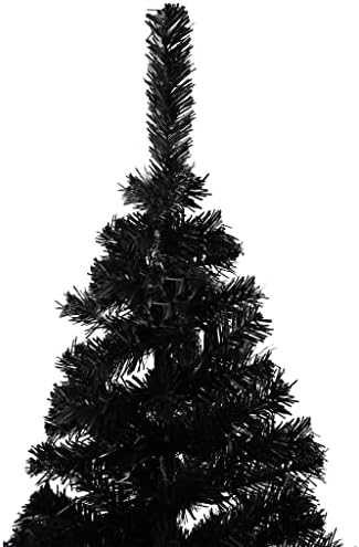 Изкуствена Коледна елха VidaXL с Поставка от Черно 94,5PVC
