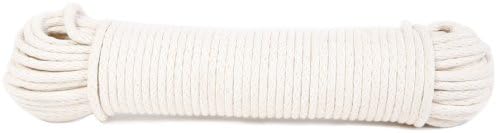 Колан Кабел Koch 5600825 от Плетеного памук /Поли, Търговски Размер на 8 на 100 Метра, Бял
