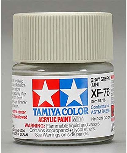 Tamiya America, Inc Акрилни Мини XF76 Сив/Зелен, TAM81776