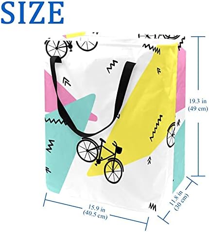 Велосипедна кош За бельо Голяма Тъканно Чанта-Органайзер Кошница Сгъваема Кошница за Дрехи с Дръжки