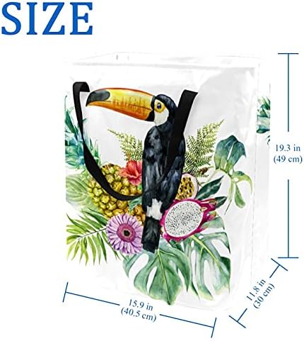 Кошница за дрехи Toucan Голяма Тъканно Чанта-Органайзер Кошница Сгъваема Кошница за дрехи с Дръжки
