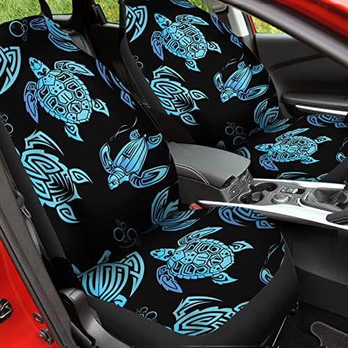 Калъфи за автомобилни седалки Bulopur Aztec Ethnic Blue Sea Turtle в етнически стил, Универсални Модни Калъфи за автомобилни
