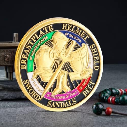 Военна Възпоменателна Монета Бронята на Бог САЩ, Медал почит и Уважение, Колекция от декорации за дома (Злато)
