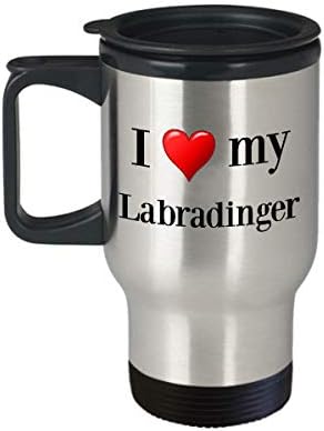 Чаша За пътуване Labradinger - Термоизолированная Неръждаема Стомана Лабрадор Ретривър, Английски Springer Spaniel Микс