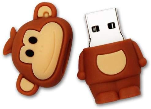 2,0 Кафява Маймуна Маймуна Шимпанзетата Животно 32 GB Външен USB Твърд Диск, Флаш Устройство за Съхранение на Данни Скъпа