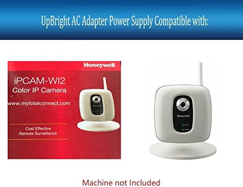 Адаптер UpBright 5V AC/DC Съвместим с Honeywell Security IPCam-WI2 AlarmNet Цветна Безжична IP Стационарната Дистанционно