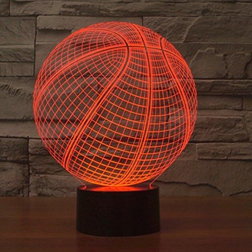 MOLLY HIESON 3D Баскетболен лека нощ USB Сензорен Прекъсвач Декор Тенис на Маса, Лампа за Оптични Илюзии 7 Променящия Цвят led Настолни Лампи Коледна Къща Любовта детски Рожд