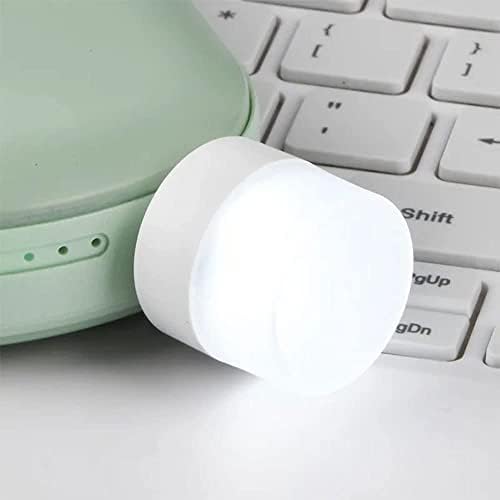 Plug led нощна светлина Mini USB LED Light Гъвкав USB LED Разсеяна светлина Mini USB LED Light, Преносима автомобилна led крушка за площи, улици, четене, сън (16 бр., бял)