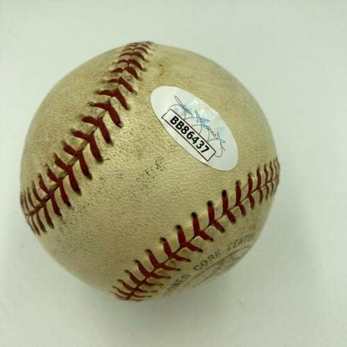 Уили Мейс подписа Реколта бейзболни топки на 1950-те години от Националната лига Джайлз с автограф от JSA COA