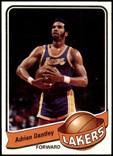 1979 Топпс 54 Адриан Дантли Лос Анджелис Лейкърс (баскетболно карта) в Ню Йорк + Лейкърс Нотр-Дам