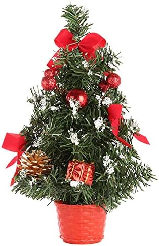 LJFLI Мини Коледно Дърво Оригиналната Настолна Коледно Дърво Дом, Хотел, Търговски Център за Коледно Парти Домашна Коледна Украса