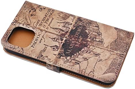 Калъф YHB за iPhone 14 Pro, Тънък Защитен Калъф-Награда от Изкуствена кожа, Подставка-Портфейл, чанта за Носене от TPU