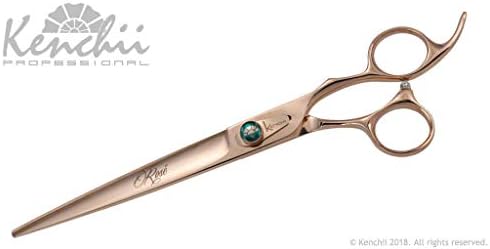 Ножици за подстригване Kenchii от розово злато луксозни Отлични ножици за подстригване на кучета от всички породи (комплект