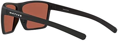Слънчеви очила Native Унисекс в Матово Черна Рамка, Сиви лещи, 64 мм