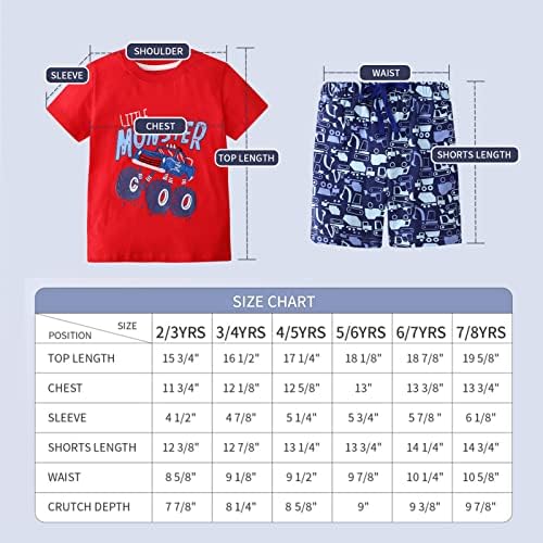 JKJM / Комплекти дрехи за малки момчета, Тениска и Шорти, Летни Дрехи за най-малките деца от 2 до 13 години