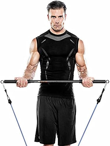 Bionic Body Workout Bar– Подходящ за всички эспандеров с щипка, дължина 38 см BBEB-020, Черен, 2,00 x 3,25 х 21,00 инча