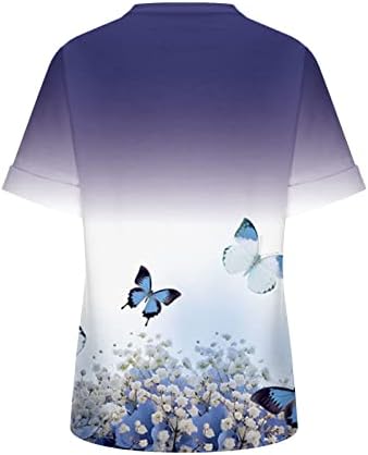 Дамски Ризи ZLOVHE, по-Големи Размери, Дамски Пролетно-Лятна Мода Плажната Ежедневни Тениска С Принтом, Свободна Тениска С Къс Ръкав, Отгоре