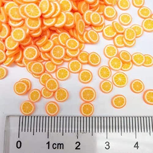 SHUKELE NIANTU109 20 г/лот, 5 мм, Филийки Orange Плодов Полимерна Глина, Пластмасови Частици Мръсотия Klei за Производство