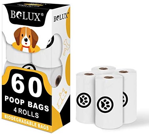 Торбички за кучешки Какашек Bolux, Много Дебели и Здрави Торбички за Кучешки отпадъци, Херметически затворени Ролки за Пълнене на Торби за домашни животни, Голям Разм
