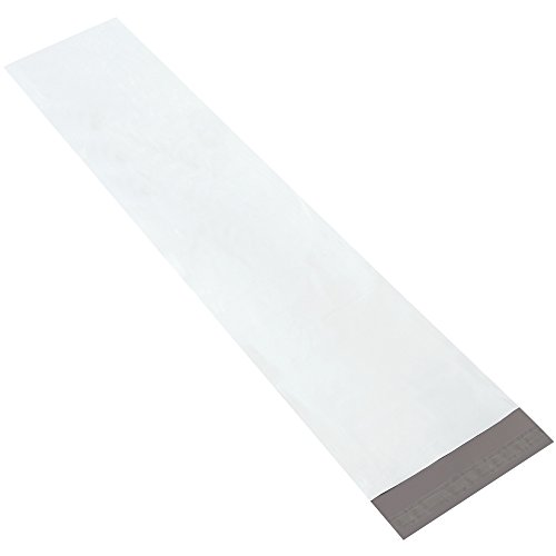 Пликове Aviditi Дълги Поли Мейлър, 9 1/2 x 45 Бяло, самозаклеивающиеся с откъсване лента, водоустойчиви и устойчиви на пробиване, За изпращане на дълги стоки, тапети, на час