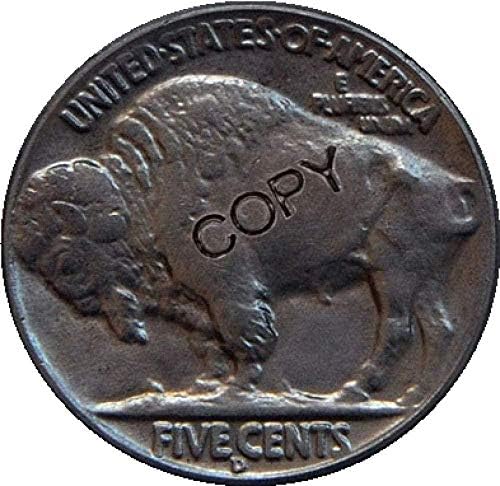 Монета на Повикване САЩ 1939-D Buffalo Никелови Копирни Монети Копие Подарък за Него Колекция от монети