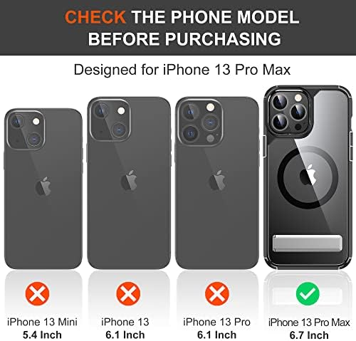 Калъф SUPERONE Пакет Defender Mag Safe за iPhone 13 Pro Max със Стойка и Автомобилен Подстаканником MagSafe За Телефон