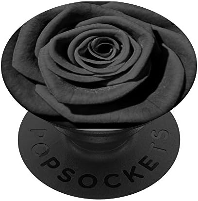 Цвете на Черна Роза Всички Черни попсокеты С възможност за смяна на PopGrip