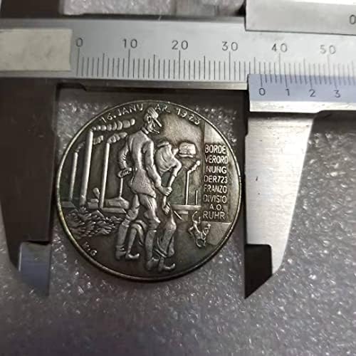 Старинни Занаяти 1923 Немски Възпоменателни Монети от Стария Сребърен Долар Сребърни Кръгли Чуждестранни Монети Антични
