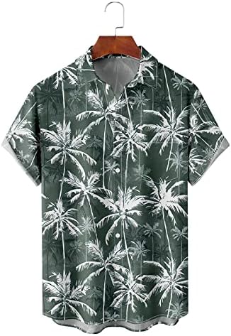 Летни мъжки ризи с 3D принтом 2023, риза с цветен модел, мъжки женски с риза с отложным яка, реколта градинска декорация