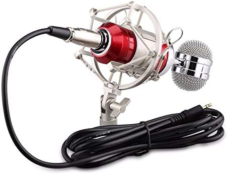 Микрофон WSSBK + Linear + Комплекти микрофони + Метален комплект за ударния закрепване Ударное планина за намаляване на шума при работа (Розов цвят)