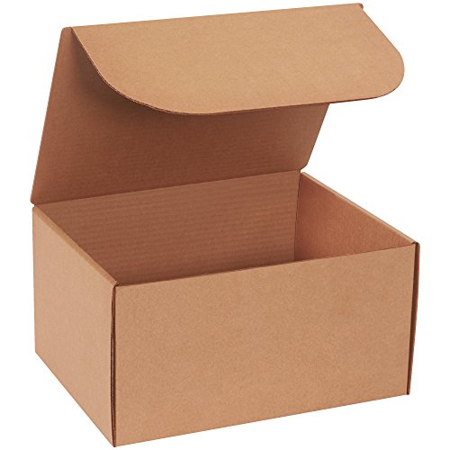 Пощенски кутии за литература с горната опаковка, 12 1/8 x 9 1/4 x 6 1/2, Крафт (опаковка по 50 броя)