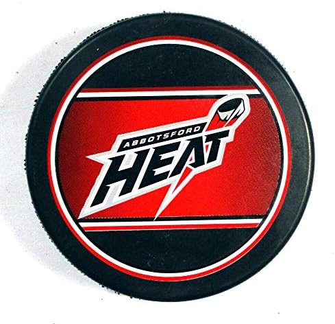 Официалната са подбрани Хокейна Шайба AHL с логото на Abbotsford Heat център - Хокей карта