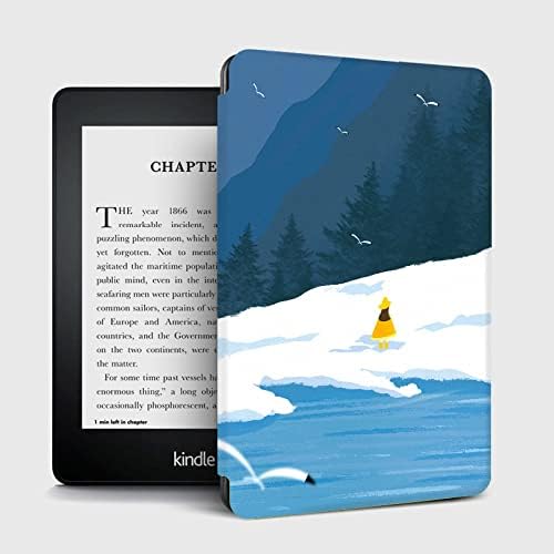Калъф за Kindle Paperwhite 6,8 (11-то поколение-2021), ултра-тънък умен Кожен калъф с функция за автоматично събуждане /сън, Магнитна Защитната обвивка за четене на електронни кн?