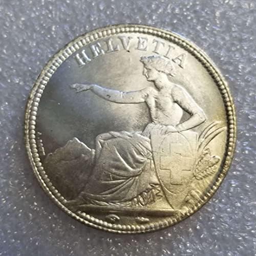 Античен Артефакт 1851 г. Швейцария, Възпоменателна монета UNC #2128