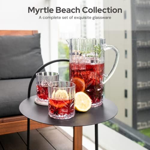 Кана за вода на Myrtle Beach + Кратък чаша Розово – Небьющийся от Тритана – Могат да се мият в миялна машина - да Не