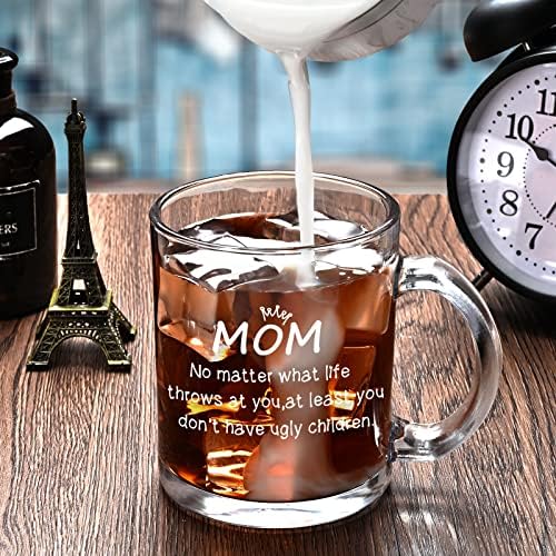 Луксозен Подарък за майка си, Стъклена Кафеена Чаша за майките, Забавни Подаръци за Майките, за Жените, Новоиспеченная