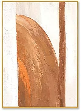 Маслена живопис, Съвременно минималистичное абстрактно изкуство декоративна ръчно рисувани живопис с маслени бои Върху платно Стенно изкуство, Модерна Ръчно Рис?