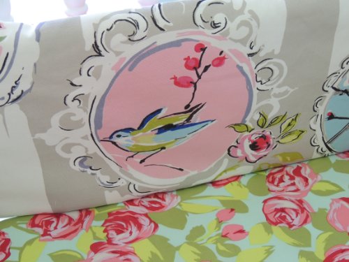 Комплект за детско креватче Tushies and Избухване Boutique Birds с Чаршаф в цветенце и Пола с цвят на Морска Вълна