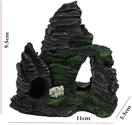SDFGH Аквариум, скала от смола, изглед към планината, пещера, камък, дърво, украшение за аквариум, аксесоари за аквариум