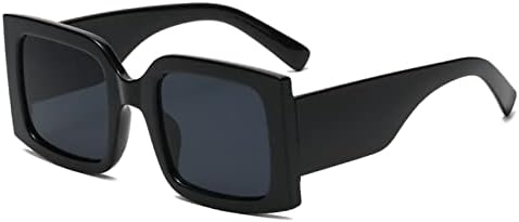 YAMEIZE Vintage Слънчеви Очила Голям размер за Жените И Мъжете В модата на Квадратни Рамки Със Защита от Слънчеви Очила