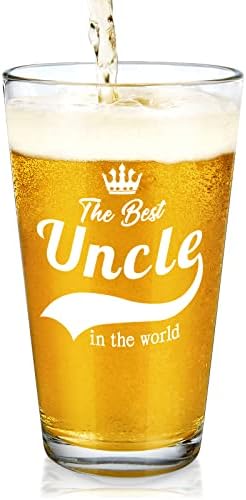 Подарък чичо - най-Добрият Бирена чаша за чичо в света 15 грама, Бира, Чаша за чичо за мъже, Идея за подарък чичо на