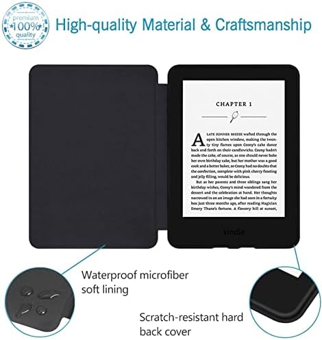 Калъф CCOO за всички нови Kindle Basic 10-то поколение 2019 година на издаване - Премиум ПУ Smart Cover-с функция за автоматично преминаване в режим на заспиване и събуждане