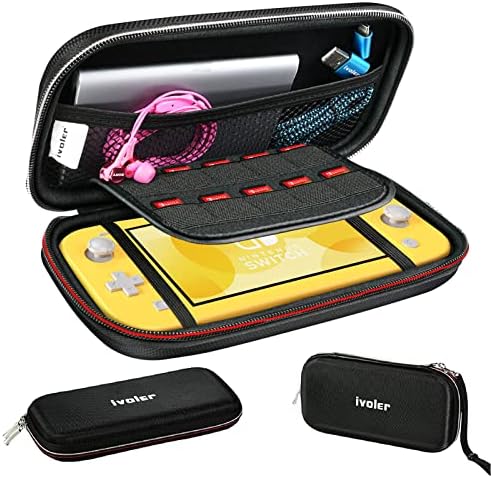 Калъф ivoler за носене на Nintendo Switch Lite, Ултра-Преносим калъф в твърда обвивка, Детска Пътна чанта за аксесоари
