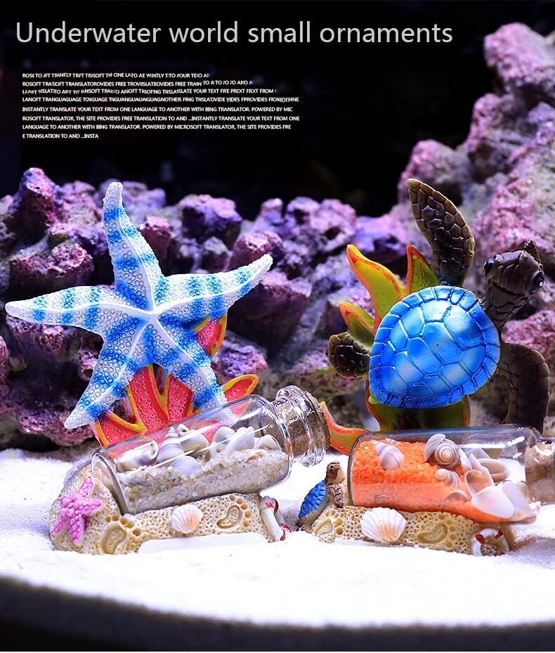 BATRC SYXYSM Украса за аквариум Мультяшное Украса за Гмуркане аквариум За риби и скариди, на Кукла-играчка (Цвят: Стил