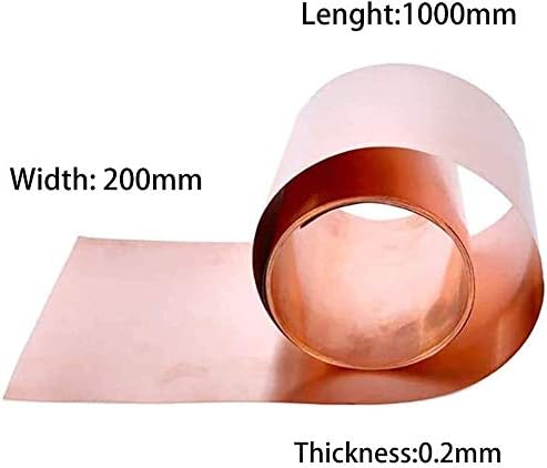 Z Създаване на дизайн Латунная Медна плоча е метален лист Фолио Табела Отрязване на Медни метал Метал Мед фолио (Размер: 0,2 мм x 200 мм)