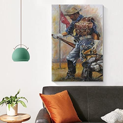 MLXFCGA Плакат с Образа на Войник Бъфало, Живопис върху Платно, Постери и Щампи, Стенни Художествени Картини за Всекидневната,