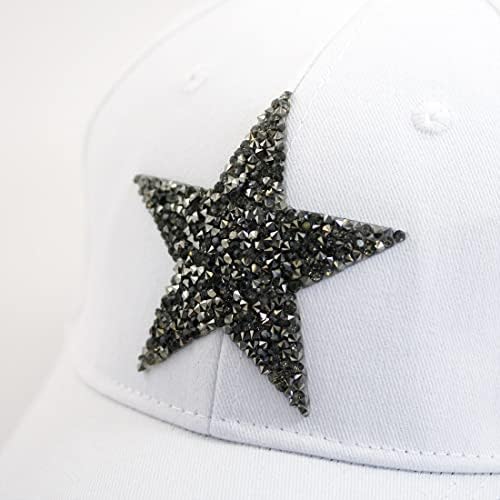 Классифицированная - Дамски Памучен бейзболна шапка -с нашивкой от планински кристал - Един размер