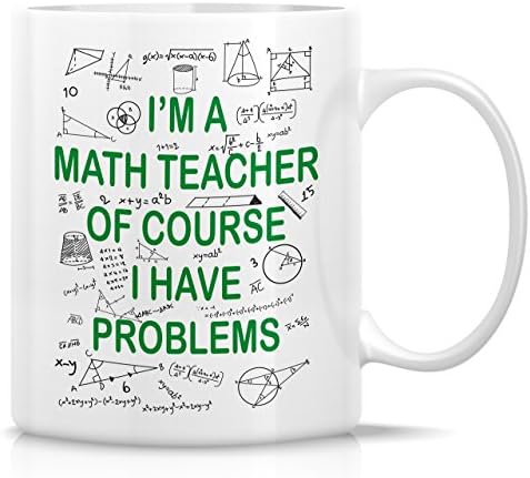 Забавна чаша за Retreez - Аз съм учител по математика, Разбира се, имам проблем Керамични чаши за кафе с обем 11 грама