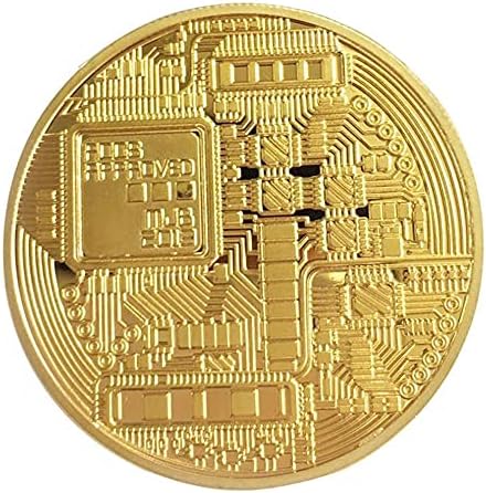 1 Творчески Спомен Позлатен Копие на Възпоменателни монети Монета Биткойн Физическата Колекция Биткойн Колекция Физически