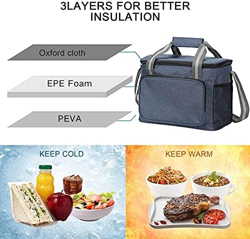 JYDQM Upgrade Преносима Термоизолированная чанта за Обяд На открито За съхранение на замразени или топла чанти-хладилника